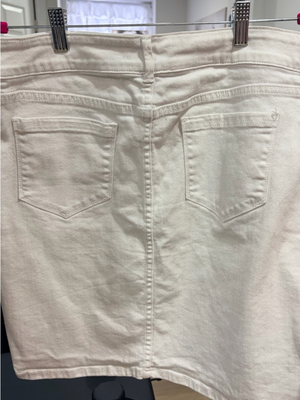 Ricki's White Denim Mini Skirt with Branded Label - Picture 2 of 3